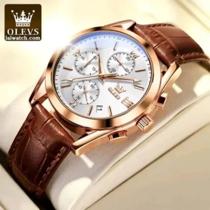 OLEVS 2871 Luxury Fitness Wrist Watch Black